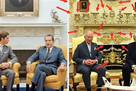 This Before And After Picture Of King Charles In The Oval Office Says A LOT About Where We're At