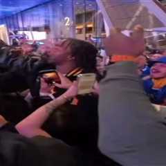 JR Smith knocked down in scary scene with rowdy Knicks fans outside MSG