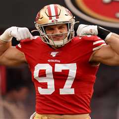 Nick Bosa’s girlfriend Ella Ailiff stuns in tiny pink bikini