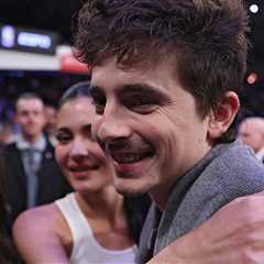 Timothée Chalamet & Kylie Jenner Show Cute Courtside PDA at Knicks Game