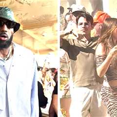 LeBron James Hits Omnia Dayclub Opening With VIP Crowd in Vegas