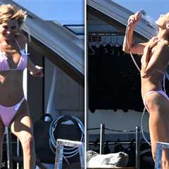 Bella Hadid Strips Down to Tiny Pink Bikini During Cannes Vacation