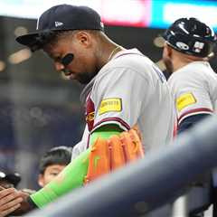Ronald Acuna Jr. exits game with thumb issue in latest Braves concern