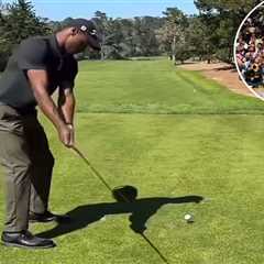 Lakers’ Bronny James has better golf swing than LeBron