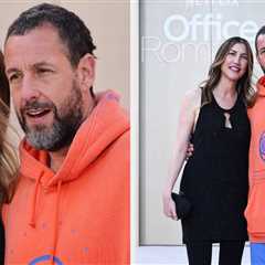 People Are Divided Over Adam Sandler Wearing Sweats To His Wife Jackie's Movie Premiere