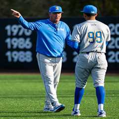 Why Jerry the Dinosaur is hot new UCLA baseball superstition: ‘He just keeps me calm’