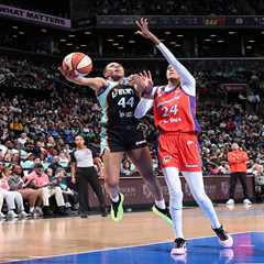 Rookie Pauline Astier leads way as Liberty win tight battle with Mercury
