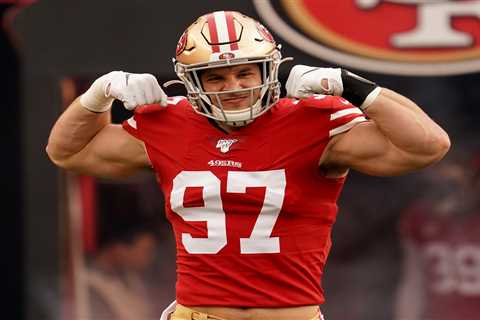 Nick Bosa’s girlfriend Ella Ailiff stuns in tiny pink bikini