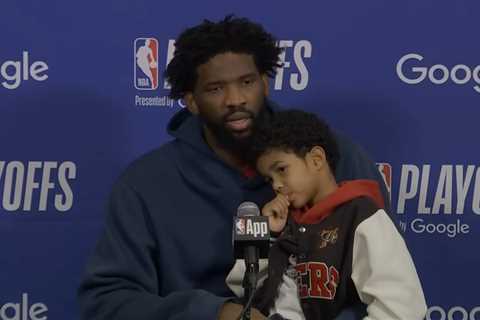 Joel Embiid criticized for bringing son to press conference after 76ers eliminated by Knicks:..