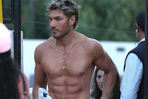 Celeb Hairstylist Chris Appleton Seen on Set Filming Scenes for 'Baywatch' Reboot