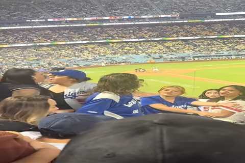 Epic Dodgers brawl captured as fans hurl haymakers, flash gang signs midgame