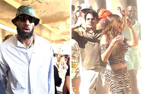 LeBron James Hits Omnia Dayclub Opening With VIP Crowd in Vegas