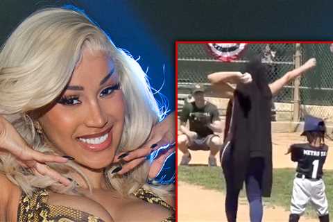Cardi B Throws Pitch at Son Wave’s Game, Admits She’s More of a 'Girl Mom'