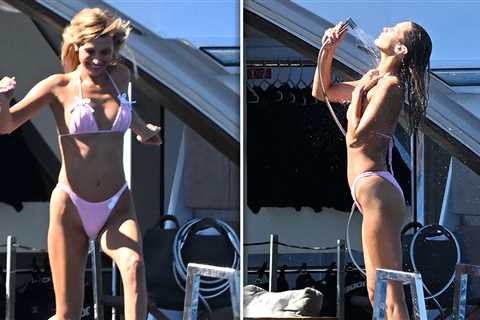Bella Hadid Strips Down to Tiny Pink Bikini During Cannes Vacation
