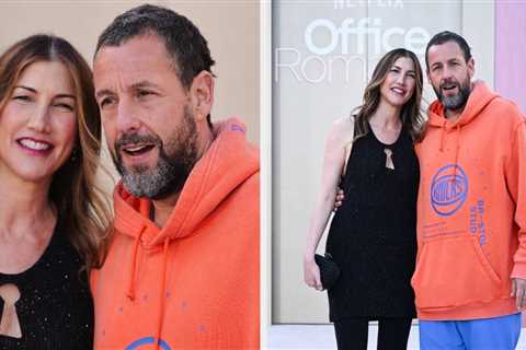 People Are Divided Over Adam Sandler Wearing Sweats To His Wife Jackie's Movie Premiere