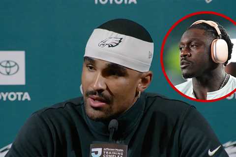 Jalen Hurts Addresses A.J. Brown Relationship, 'Very Happy For Him' After Wedding