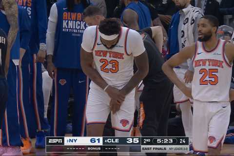 The two Knicks moments Mitchell Robinson’s potentially NBA Finals-altering injury may have happened