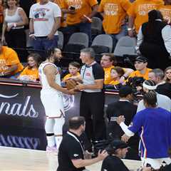 NBA focused on pair of fans over profane Jalen Brunson interaction in Game 1