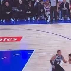 ‘Law & Order: SVU’ star Mariska Hargitay’s expensive Knicks celebrity row seat blocked by ref