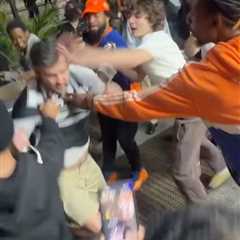 NYPD searching for several hooligans who attacked Spurs fan and snatched his jersey after Game 3..
