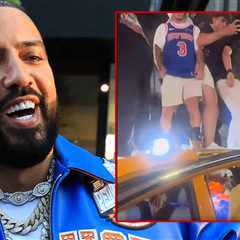 French Montana Helping Cab Driver Whose Taxi Was Trashed in Knicks Celebration