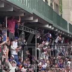 New York Knicks Madness, Fans Climb Scaffolding, Lamp Posts For View Of Parade