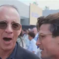 Tom Hanks Mocks MS Now Ratings During Interview With Reporter
