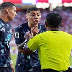 Paraguay’s Miguel Almiron becomes 1st player red-carded at World Cup for covering his mouth