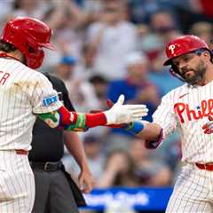 Phillies’ Bryce Harper and Kyle Schwarber complete historic feats in blowout win over Mets