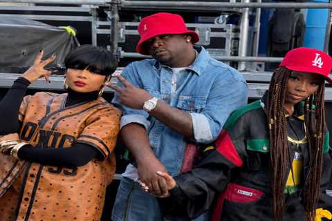 Monica Wore a Custom MCM Monogram Set and Brandy Wore a Custom Cross Colours Look at the Roots..