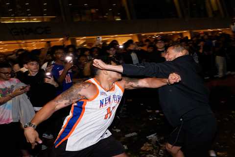 Rabid NY Knicks fans tear Victor Wemby jersey into rags — nearly two dozen arrested in rowdy watch..
