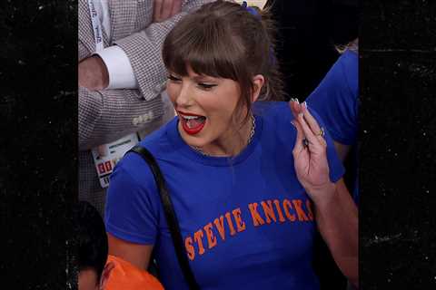 Taylor Swift Attends Knicks Game 4 at MSG Ahead of Wedding