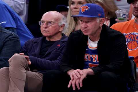 Larry David told John McEnroe ‘let’s get outta here’ as Knicks trailed by 29 in NBA Finals Game 4