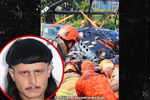 Oliver Tree Crash Site Video Shows Mangled Helicopter