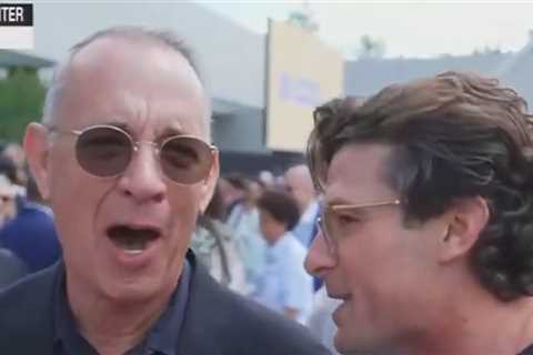 Tom Hanks Mocks MS Now Ratings During Interview With Reporter