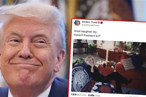 President Trump Late-Night Post of Blonde Woman Sparks Confusion