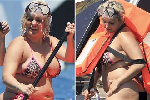 Bebe Rexha Shows Off Curves In Bikini While Paddle Boarding In Ibiza