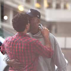 Jussie Smollett and Karamo Brown Kissing at Airport Dropoff