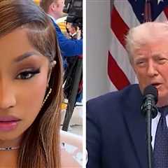 Trump Calls Nicki Minaj 'So Hot' at White House Rose Garden Lunch