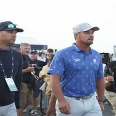Bryson DeChambeau practices in dark as he’s ‘onto the weekend’ after British Open penalty drama