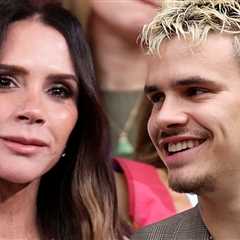 Victoria Beckham Cuddles up to Son Romeo at Event with Family Excluding Brooklyn