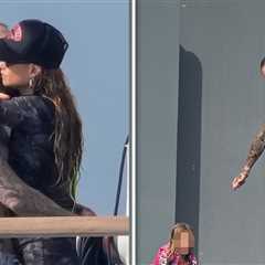 Adam Levine and Behati Prinsloo Can't Keep Hands Off Each Other During Yacht Day