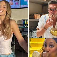 Celebrities Eating Ice Cream For National Ice Cream Day