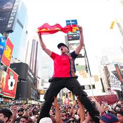 Spain, Argentina fans take over NYC for World Cup final: photos