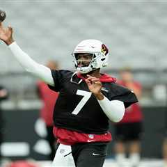 Jacoby Brissett participates in practice as Cardinals contract questions continue to swirl