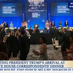 Trump Arrives at White House Correspondents' Dinner Months After Shooting