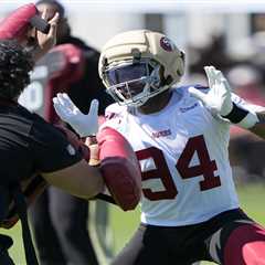 49ers rookie DE carted off with injury on heels of Christian Kirk going down