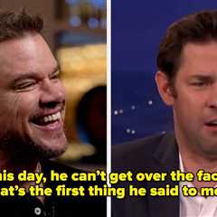 The Seriously Awkward Seven Words Matt Damon Said To John Krasinski When They First Met Have..