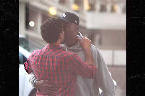 Jussie Smollett and Karamo Brown Kissing at Airport Dropoff