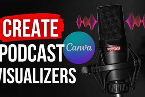 How To Make A Podcast Visualiser in Canva (Podcast Audiogram Sound Wave Tutorial)